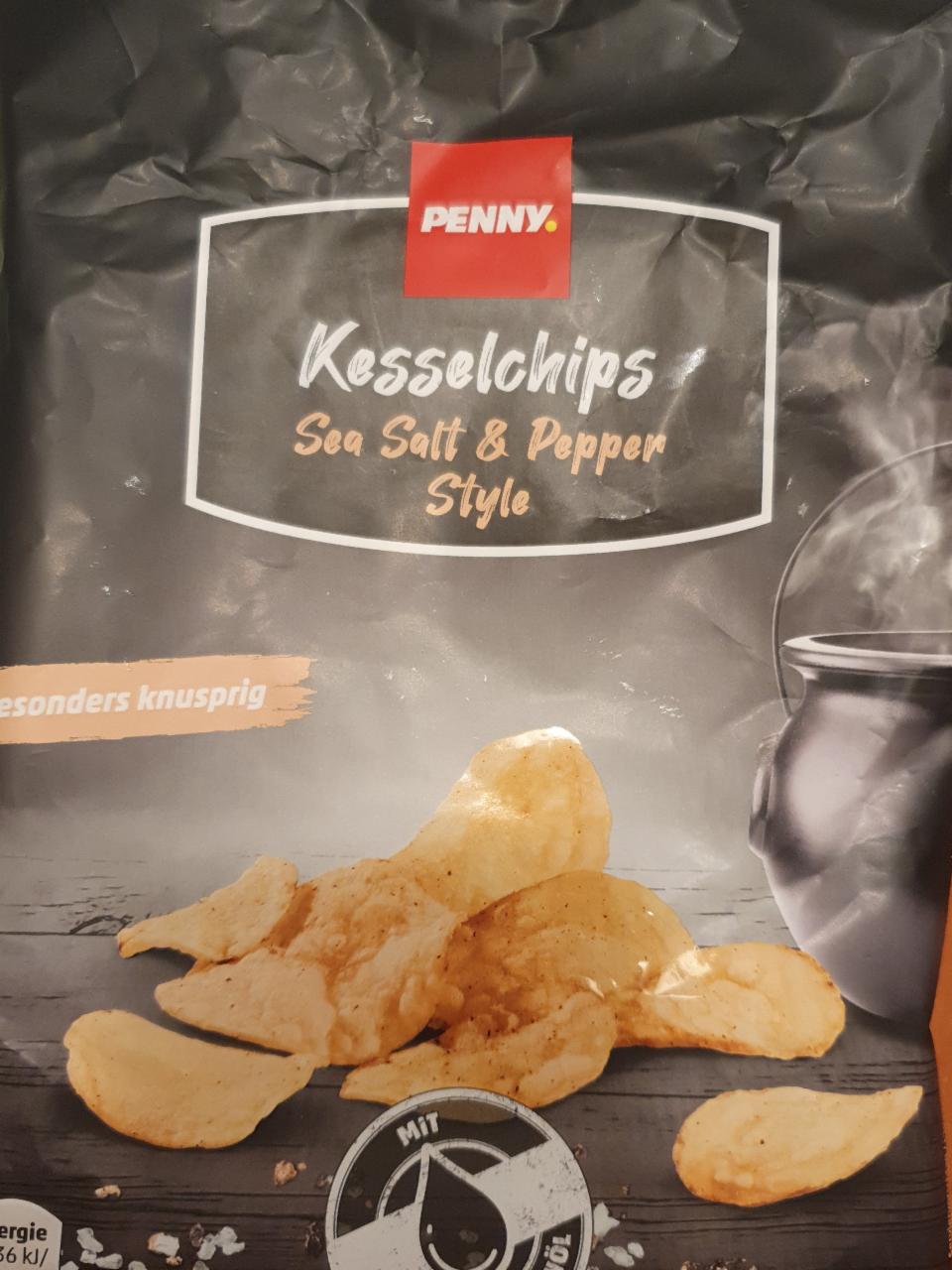 Fotografie - Kesselchips Sea Salt & Pepper Style Penny