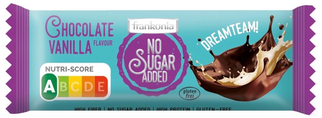 Fotografie - Chocolate Vanilla Protein Bar No sugar added Frankonia