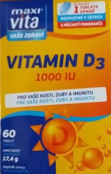 Fotografie - Vitamin D3 1000 IU MaxiVita 