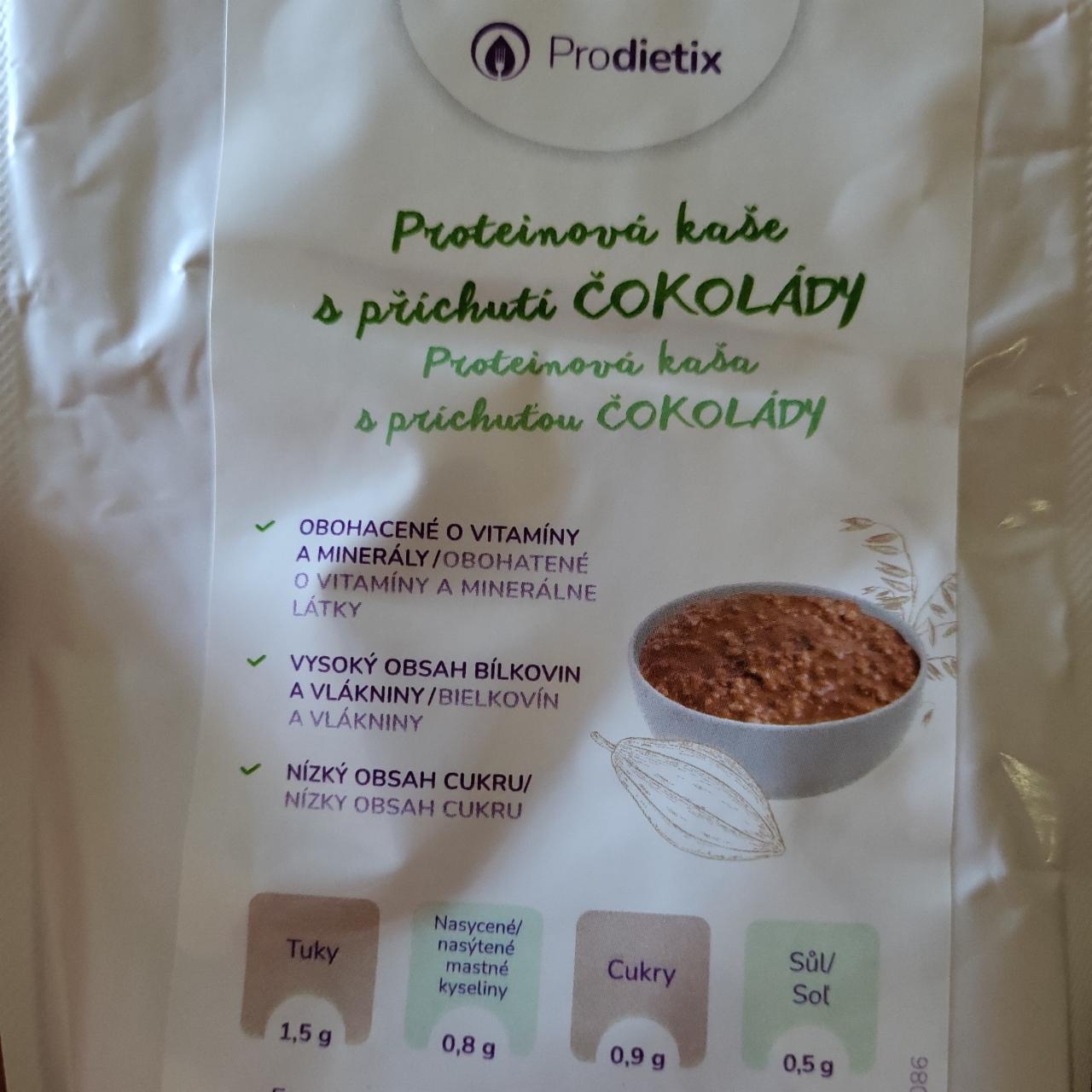 Fotografie - Proteinová ovesná kaše s příchutí čokolády Prodietix