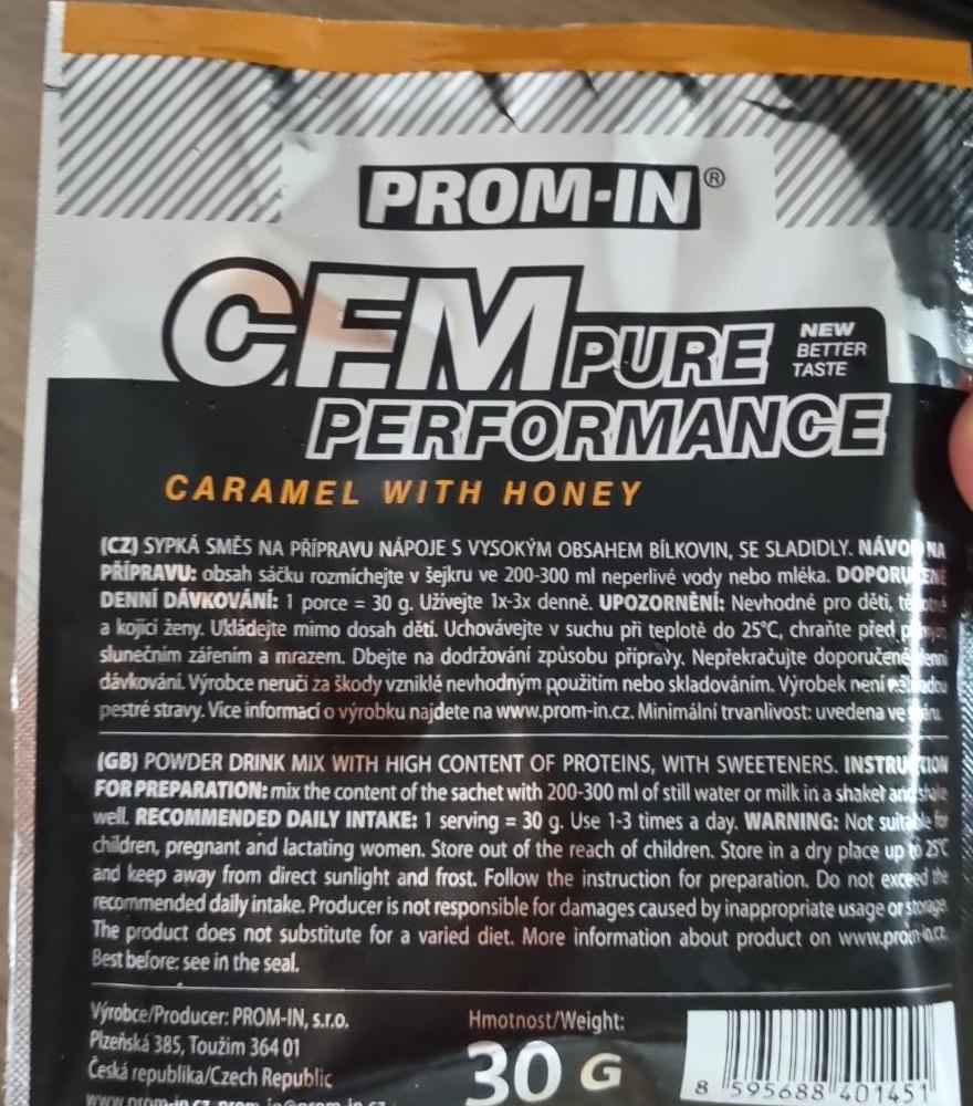 Fotografie - CFM Pure Performance Caramel with Honey Prom-in