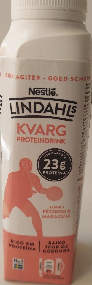 Fotografie - Lindahl's Kvarg Proteindrink pêssego, maracujá Nestlé