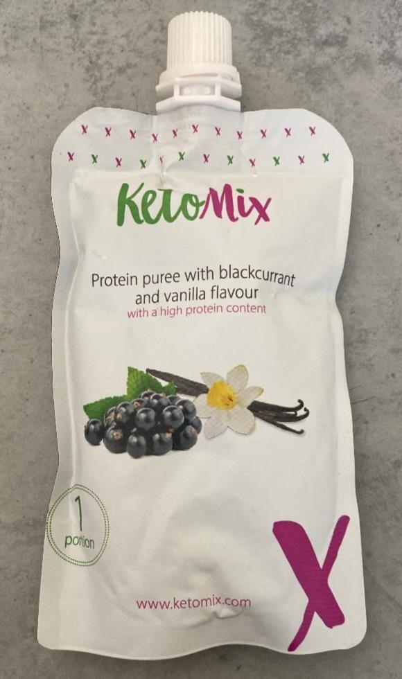 Fotografie - Protein puree with blackcurrant and vanilla flavour KetoMix