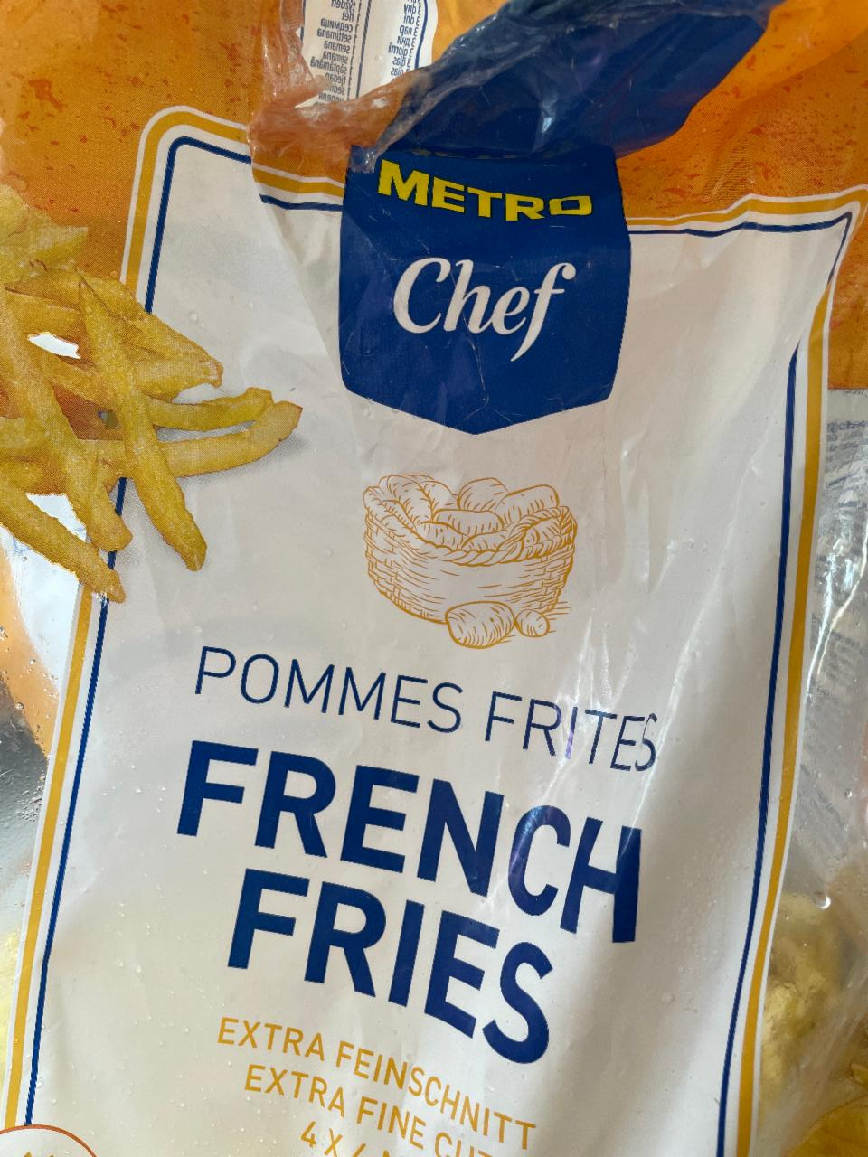 Fotografie - Pommes Fries 4x4 mm Metro Chef