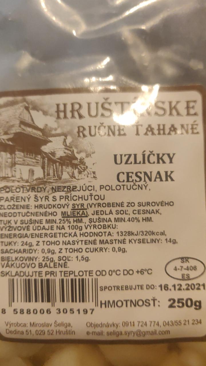 Fotografie - Hruštínské ručně ťahané Uzlíčky česnek
