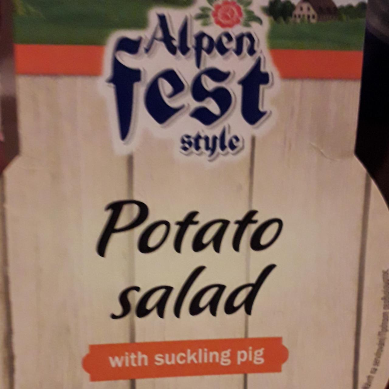 Fotografie - Potato salad with suckling pig Alpen fest style