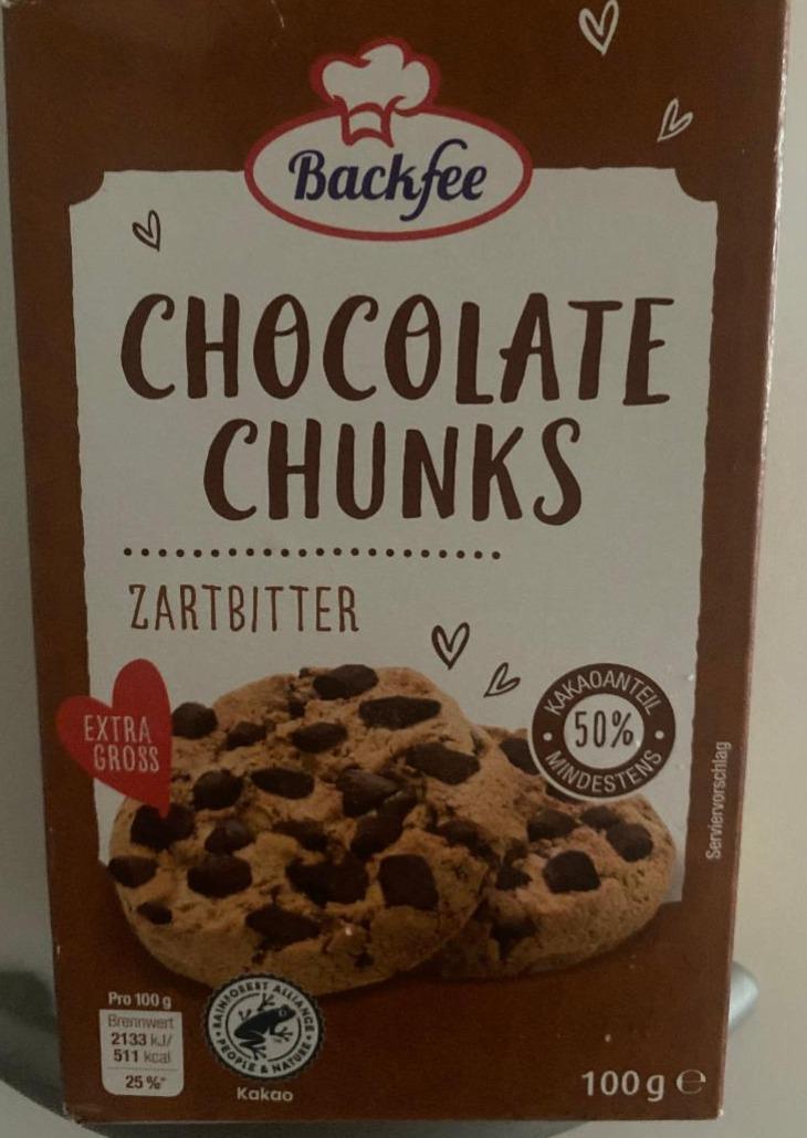 Fotografie - Extra groß Chocolate chunks Zartbitter Backfee