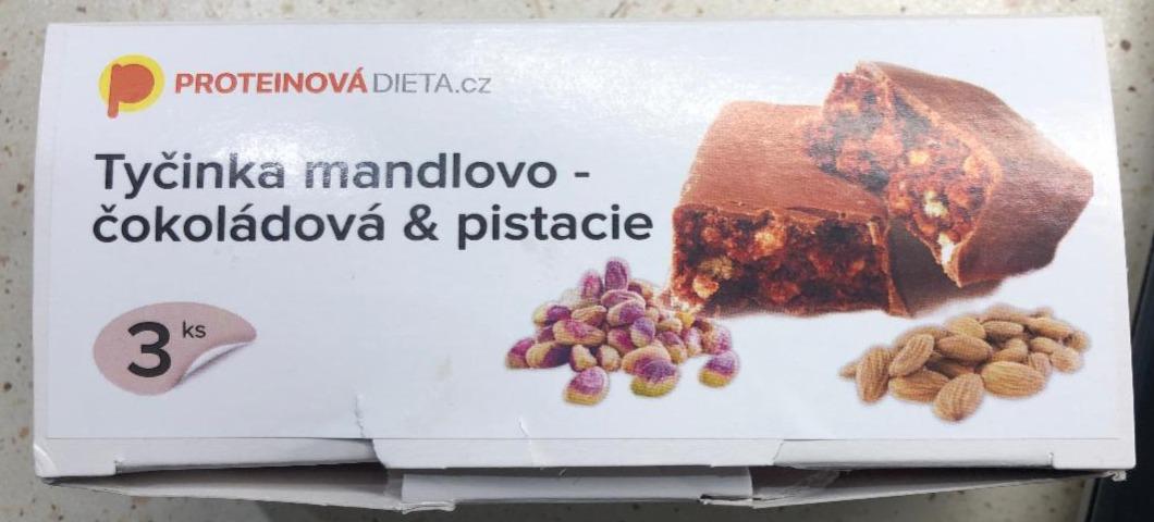 Fotografie - Tyčinka mandlovo-čokoládová & pistacie ProteinováDieta.cz
