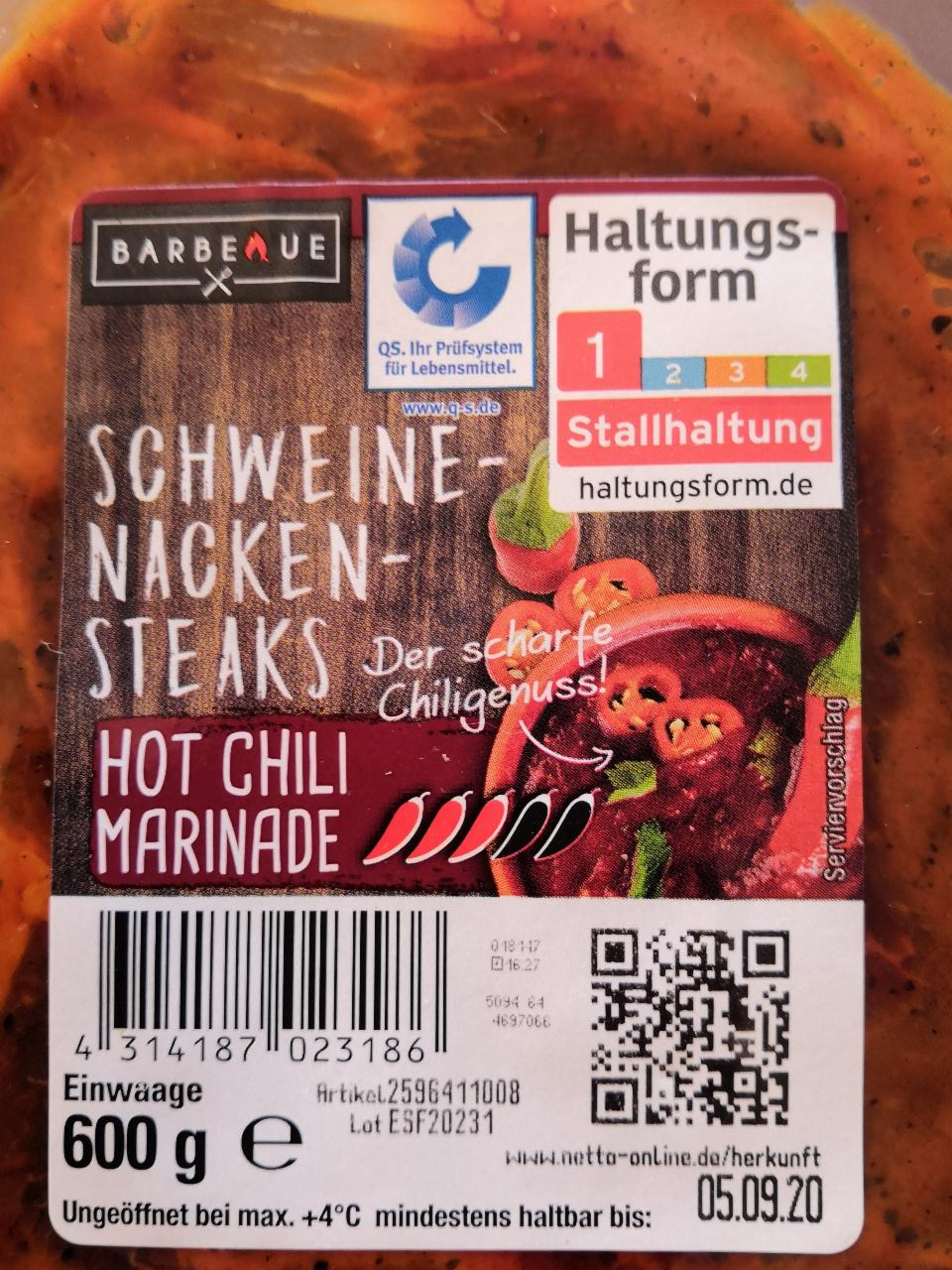 Fotografie - Schweinenackensteaks Hot Chili Marinade