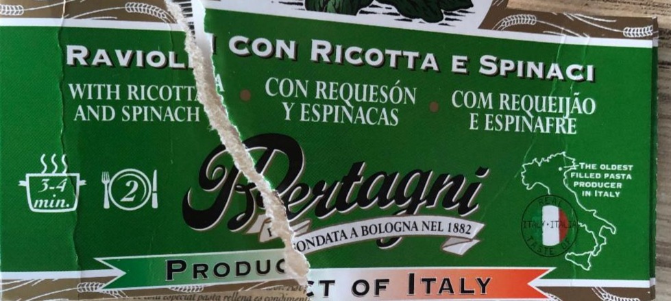 Fotografie - Ravioli con ricotta e spinaci Bertagni