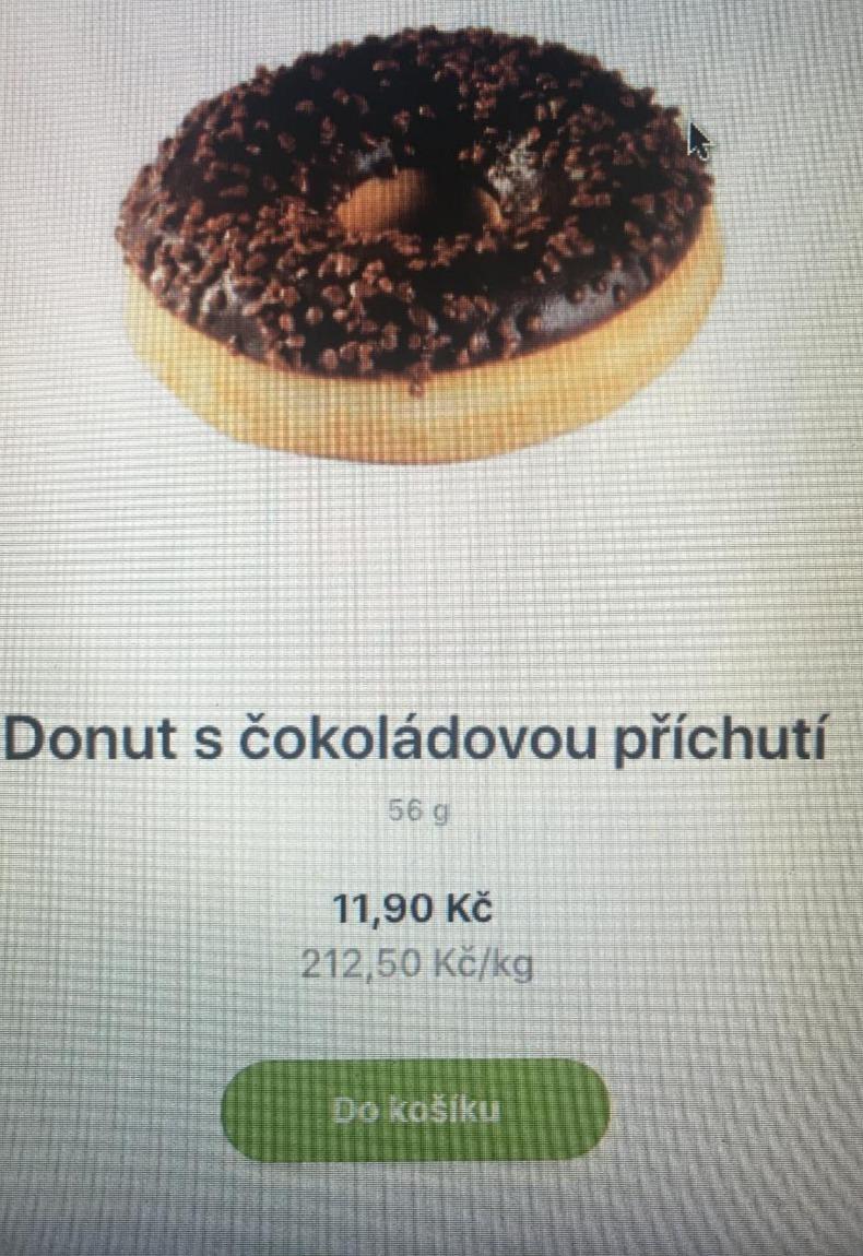 Fotografie - Donut s čokoládovou příchutí Rohlík