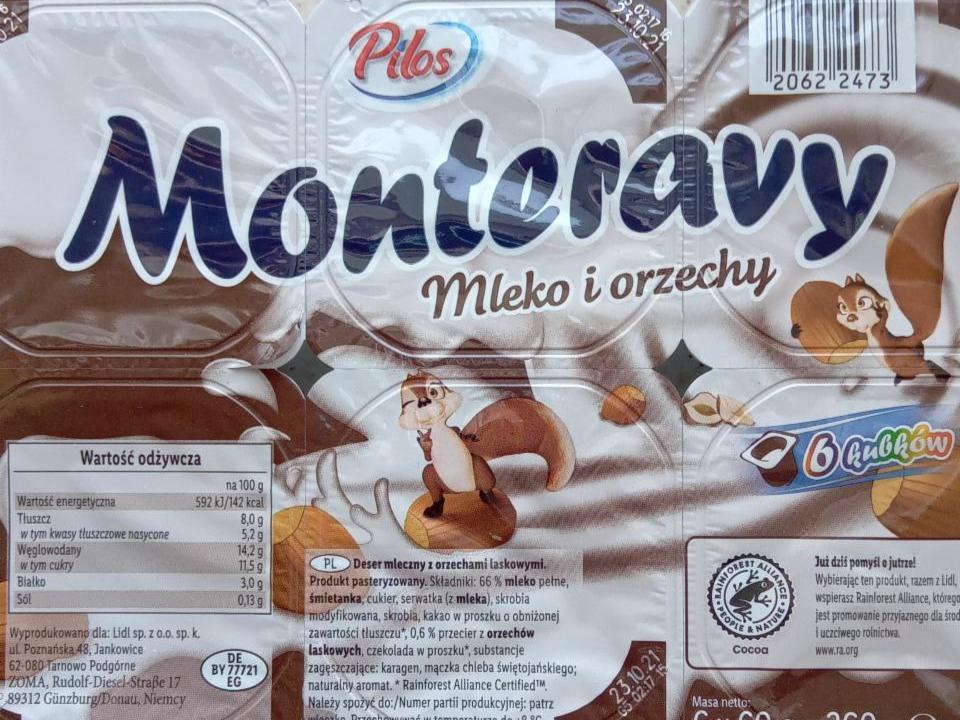 Fotografie - Monteravy Milk & Hazelnut Pilos