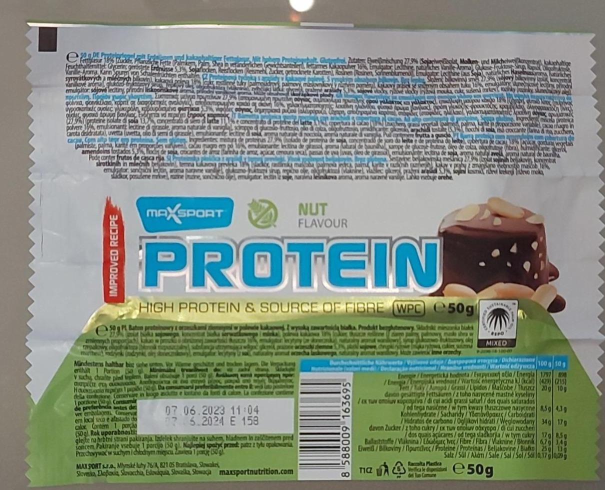 Fotografie - Protein Bar Nut Flavour MaxSport