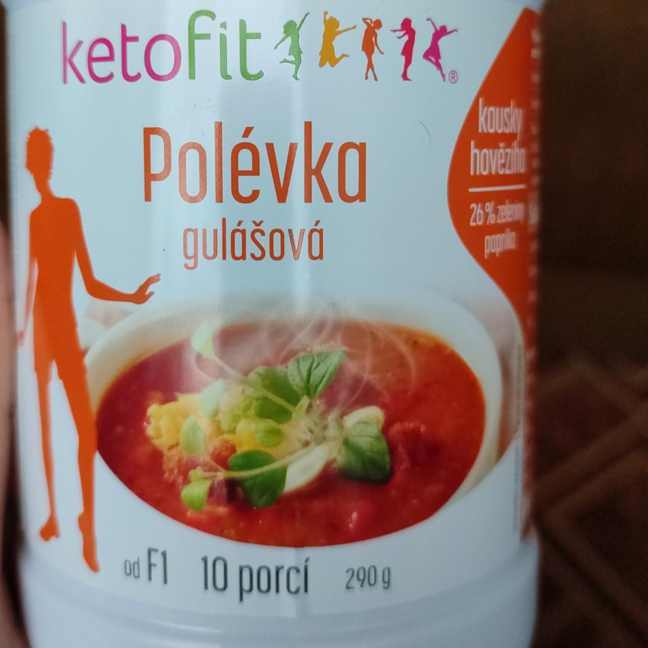 Fotografie - gulášová proteinová polévka KetoFit prášek