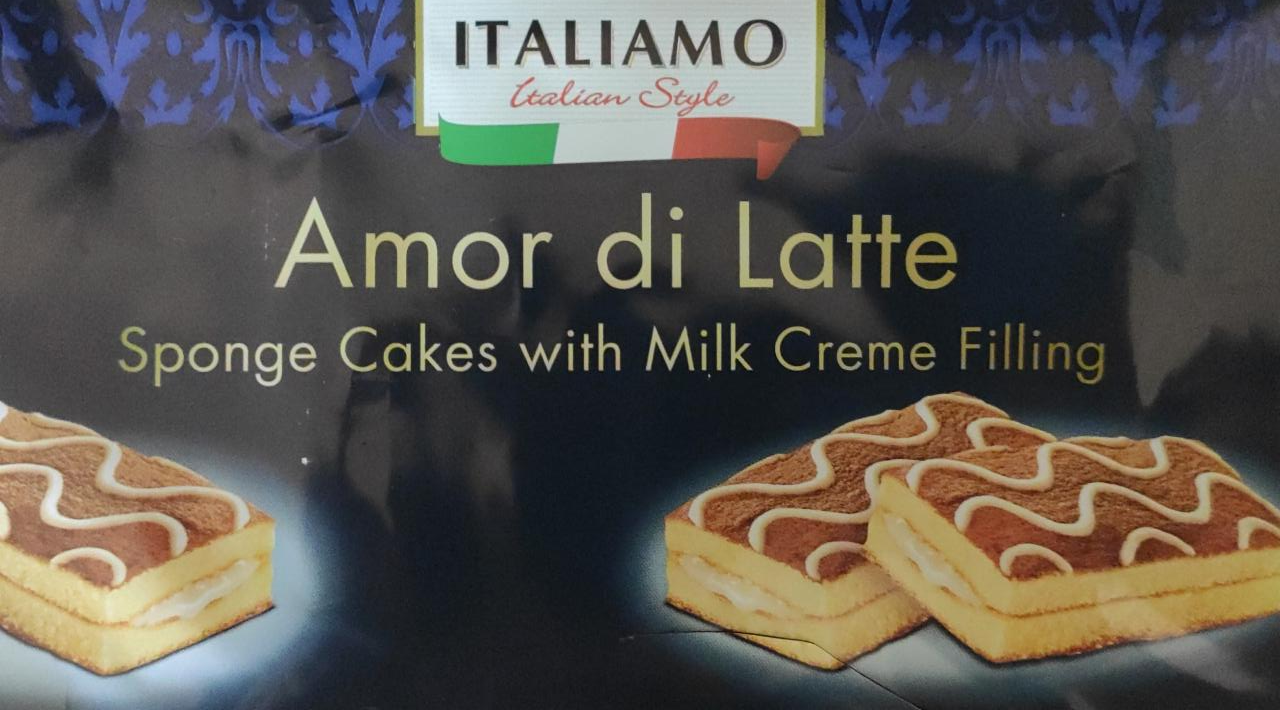 Fotografie - Amor di Latte Sponge Cakes with milk Creme Filling Italiamo
