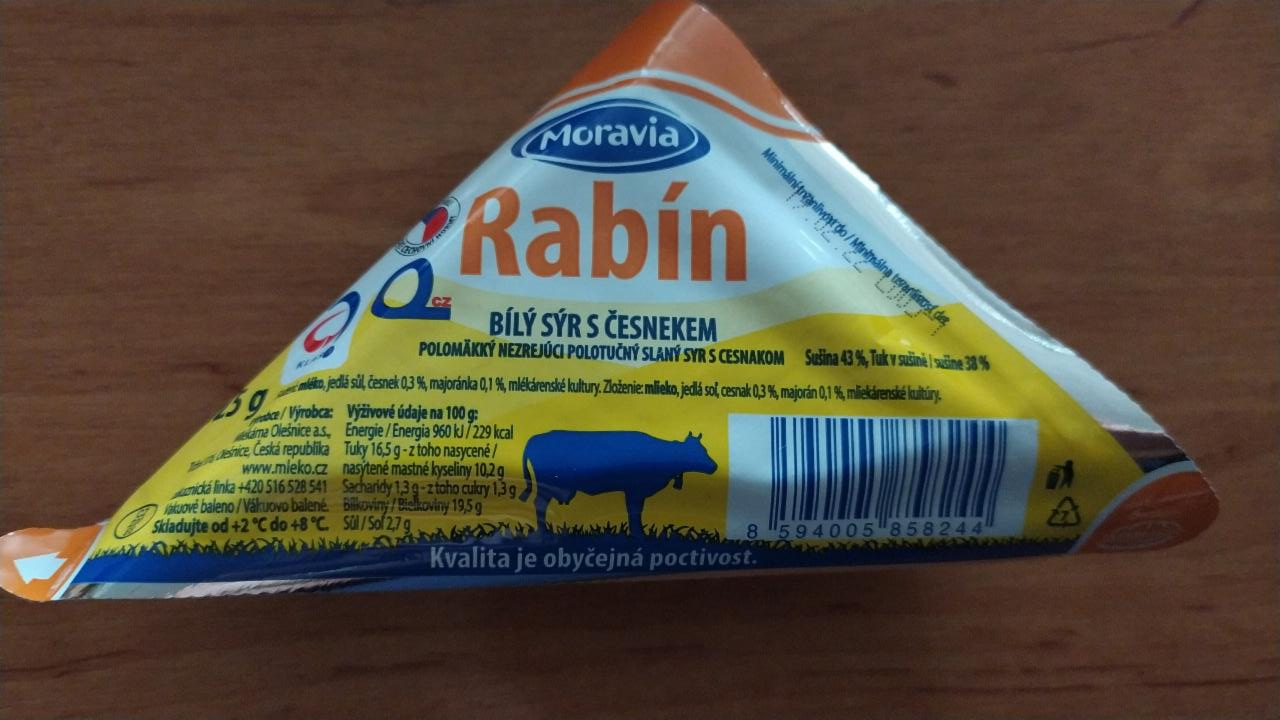 Fotografie - Rabín bílý sýr s česnekem Moravia