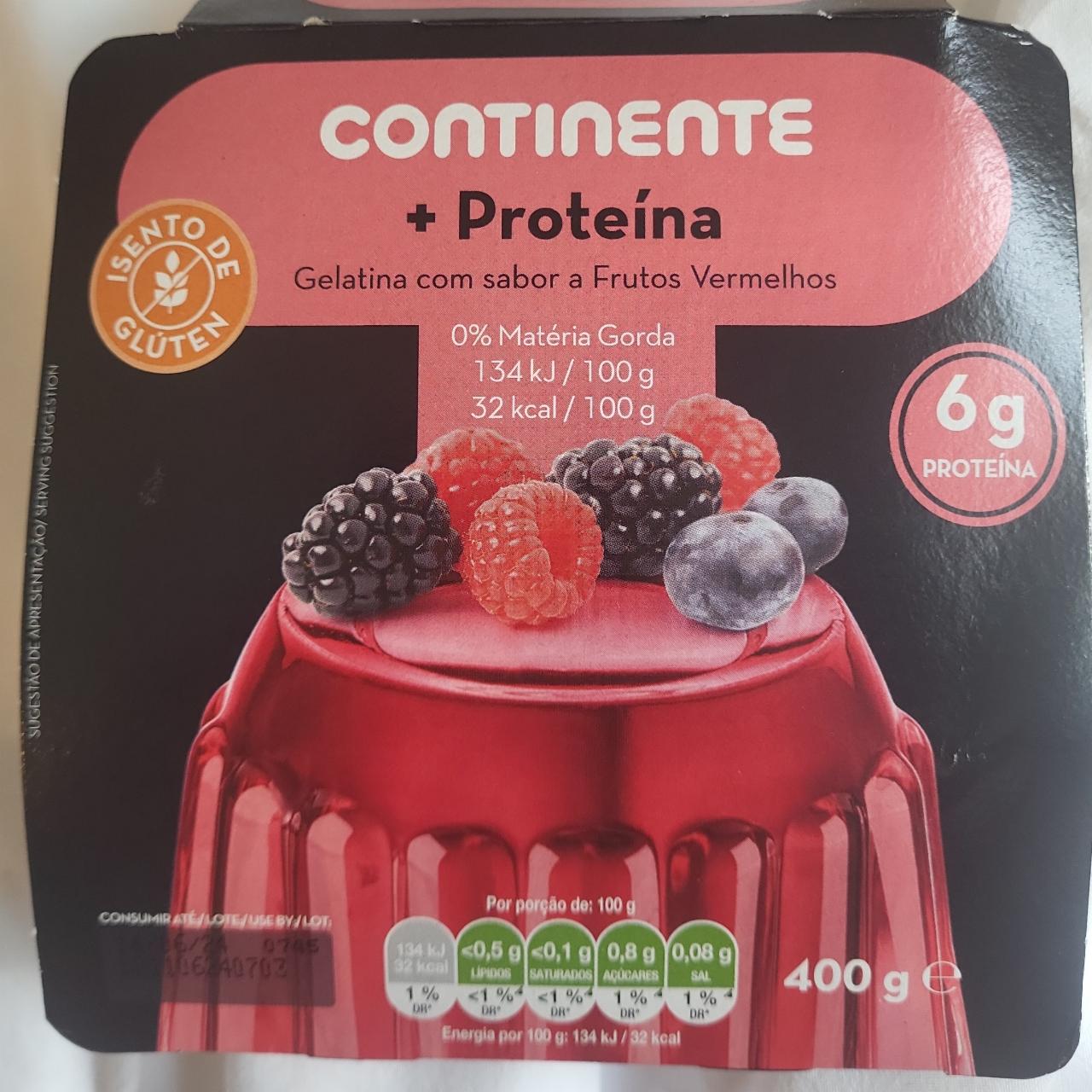 Fotografie - +Proteína Gelatina som sabor a Frutos Vermelhos Continente