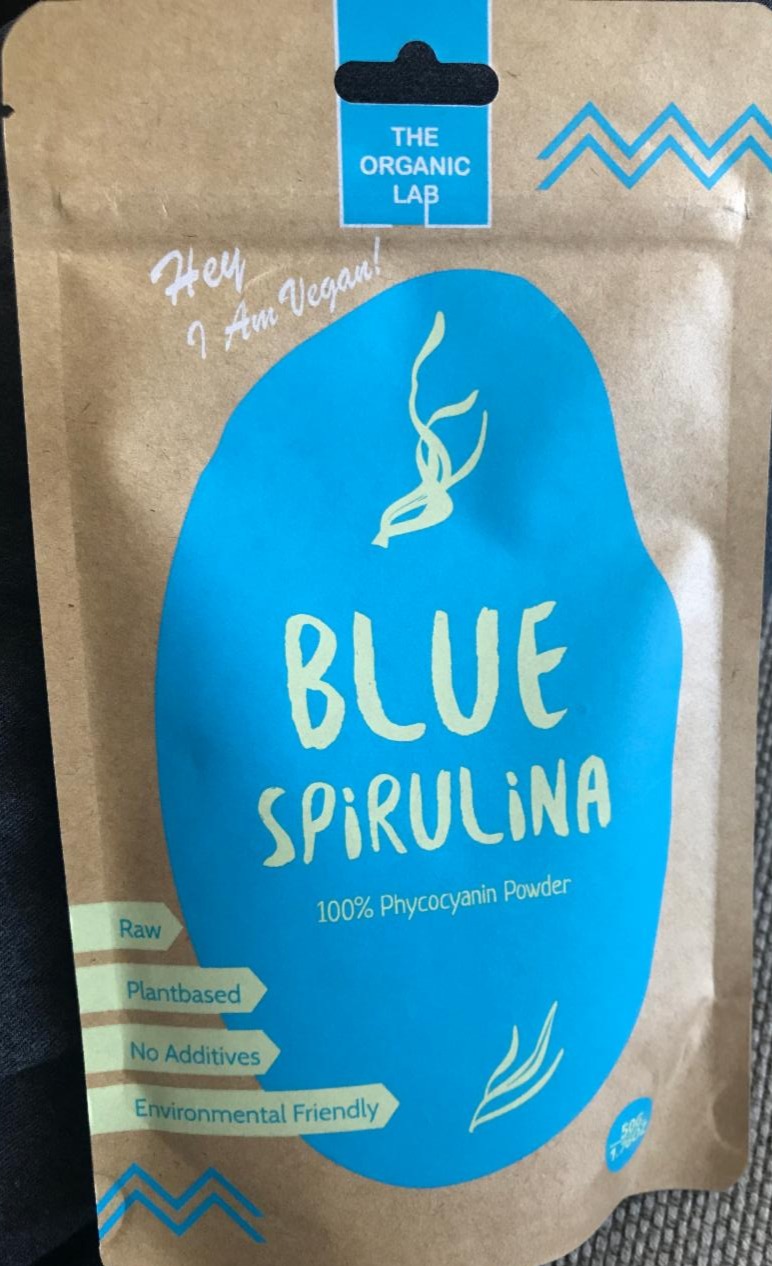 Fotografie - Blue spirulina powder The Organic Lab
