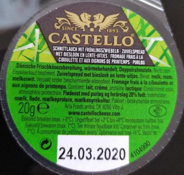 Fotografie - sýr pažitka cibulka Castello