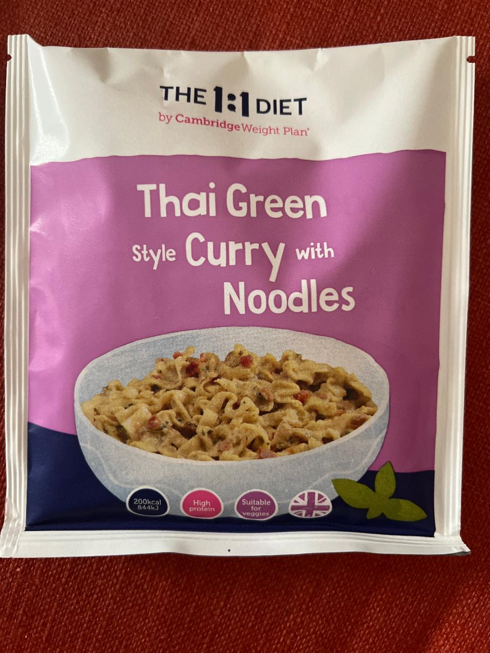 Fotografie - The 1:1 Diet Thai Green Style Curry w Noodles Cambridge Weight Plan