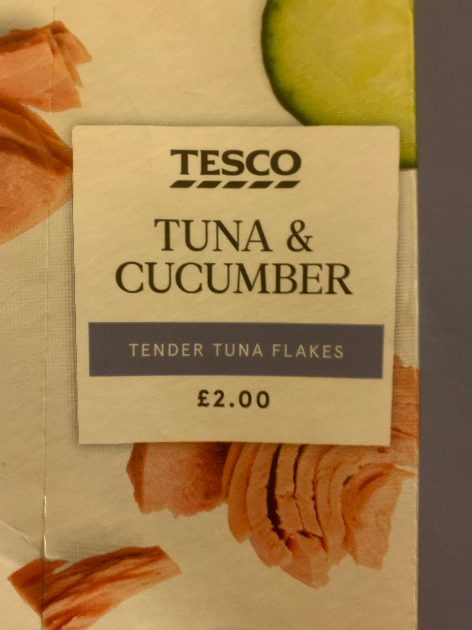 Fotografie - tuna and cucumber Tesco