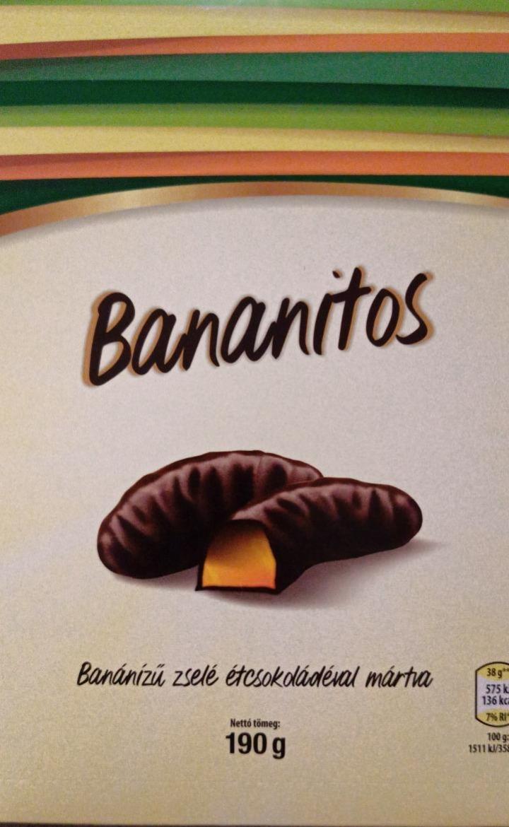Fotografie - Banánizű zselé étcsokoládéval mártva Bananitos