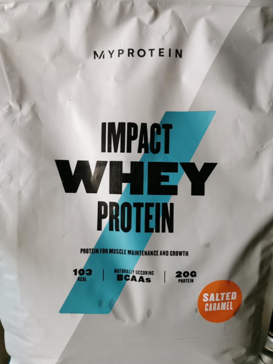 Fotografie - Impact Whey 20g Protein Salted caramel MyProtein
