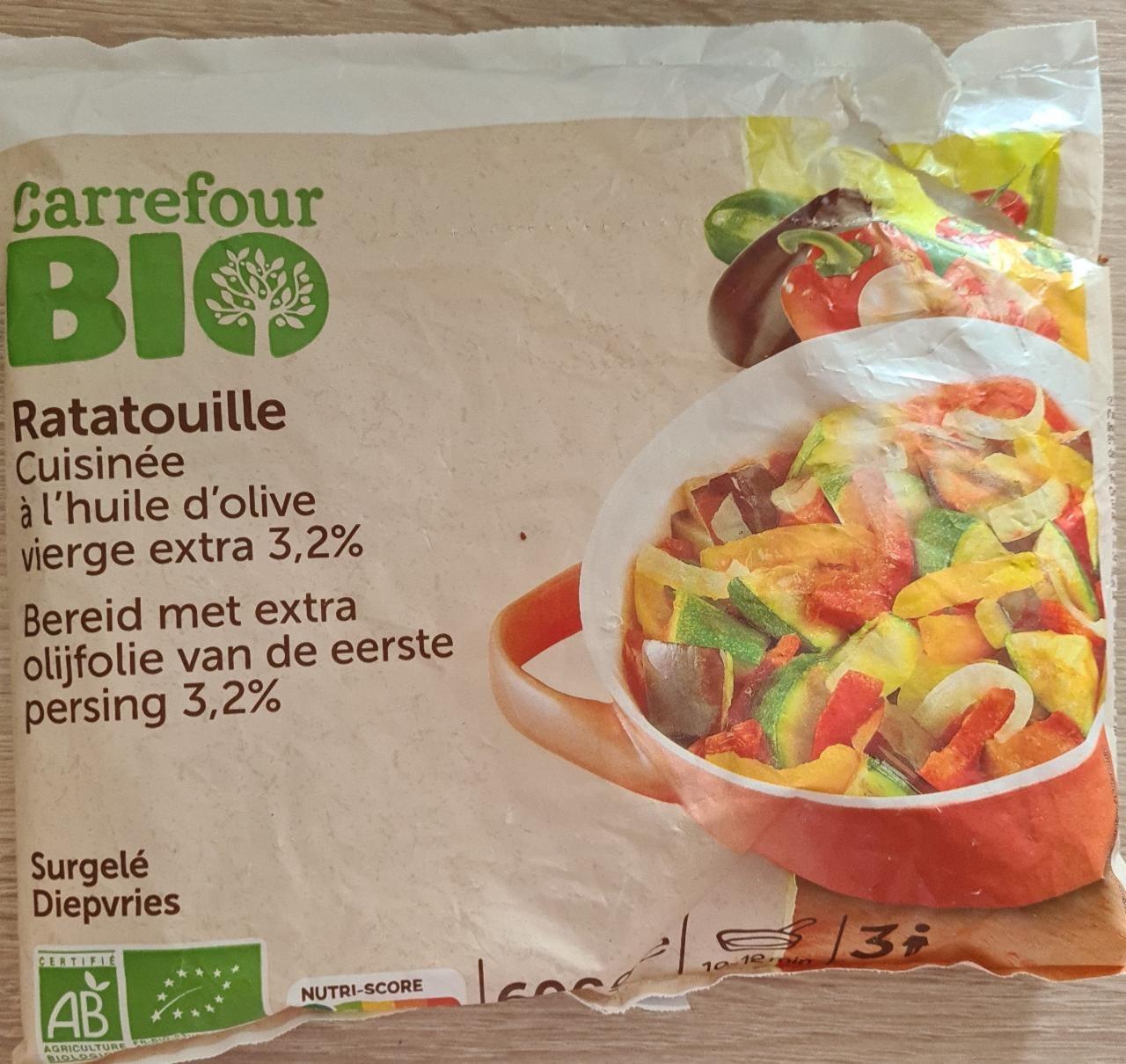 Fotografie - Ratatouille Cuisinée à L'huile D'olive Vierge Extra 3,2% Carrefour Bio