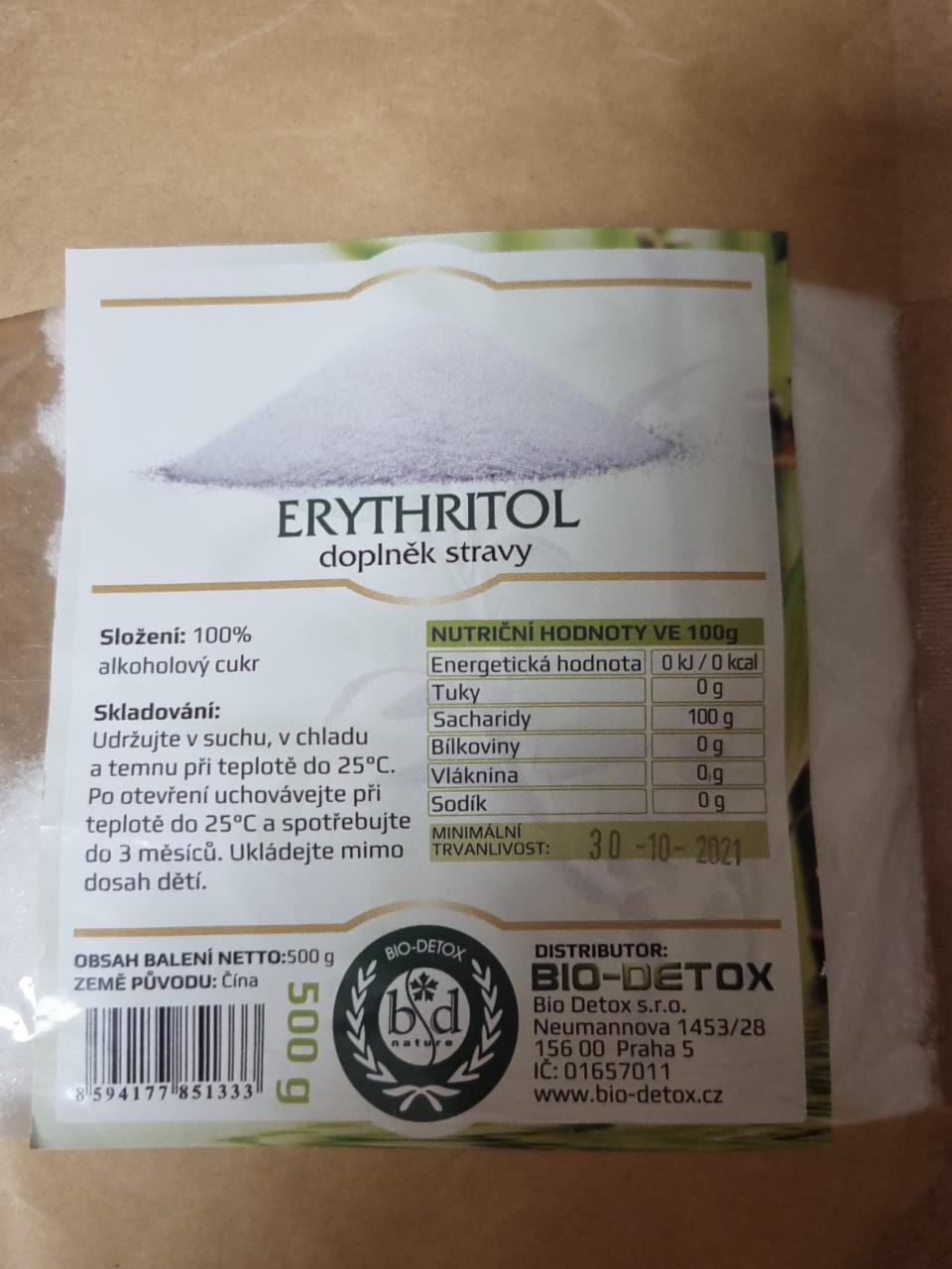 Fotografie - Erythritol Bio-Detox