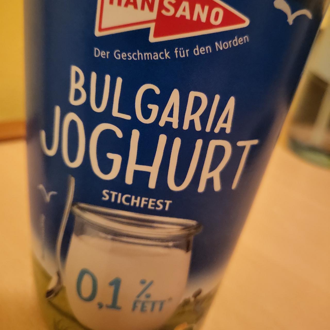 Fotografie - Bulgaria Joghurt stichfest 0,1% fett Hansano