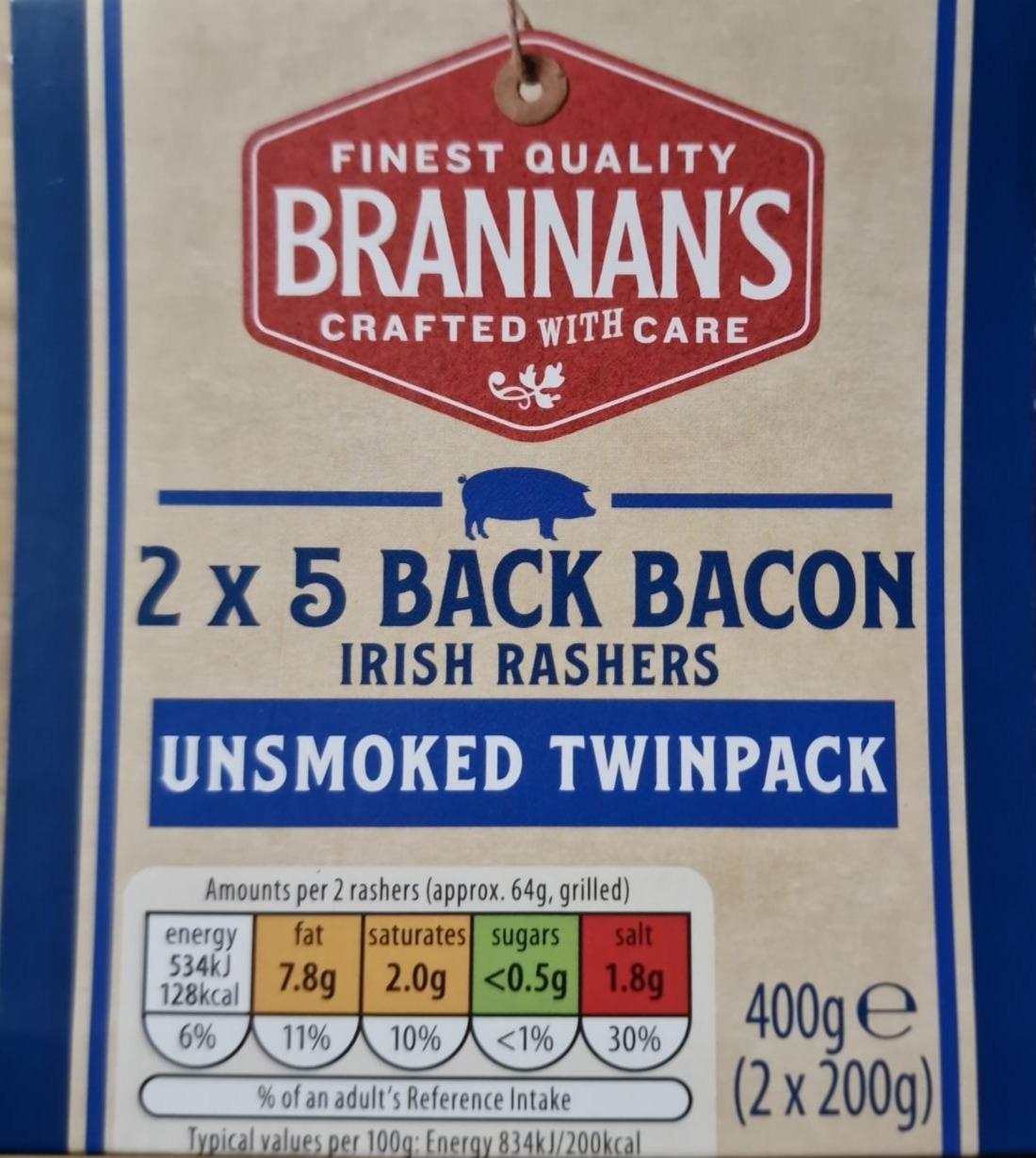 Fotografie - back bacon unsmoked Brennans