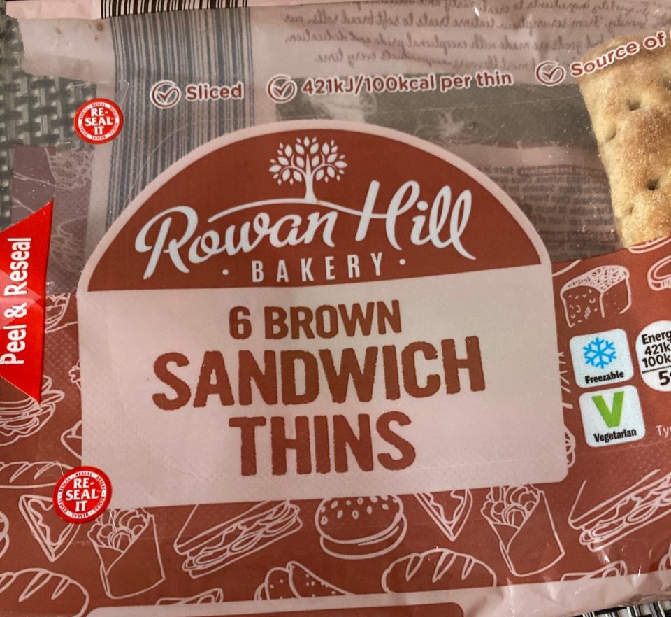 Fotografie - 6 Brown Sandwich Thins Rowan Hill