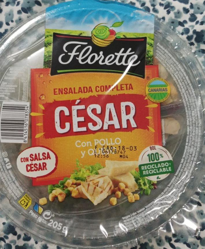 Fotografie - Ensalada Completa César con pollo y queso Florette