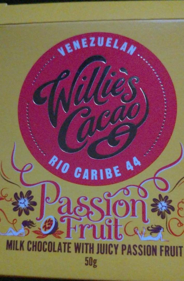Fotografie - Milk Chocolate with Juicy Passion Fruit Willie's Cacao