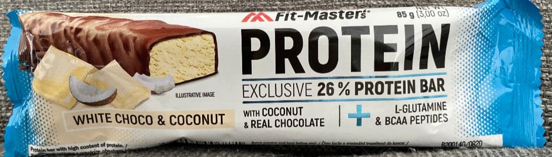 Fotografie - Fit-Master’s Protein tyčinka White choco &coconut