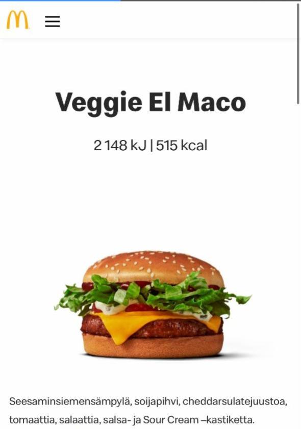 Fotografie - Veggie El Maco McDonald's