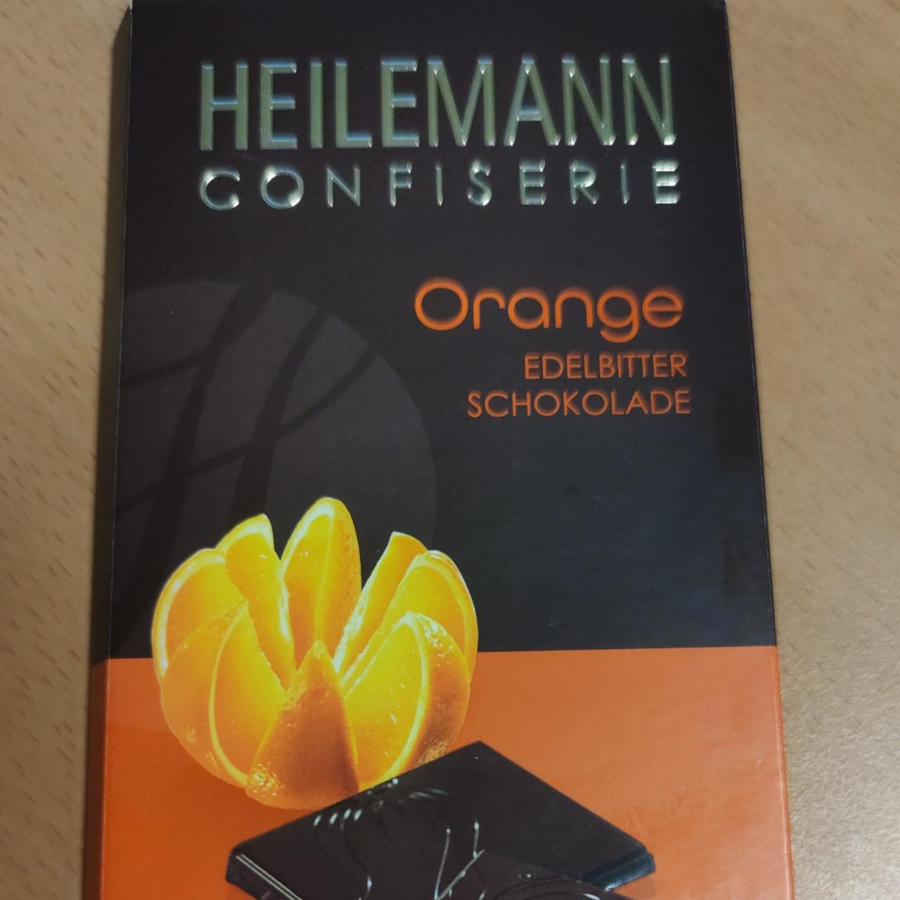 Fotografie - Orange edelbitter schokolade Heilemann confiserie