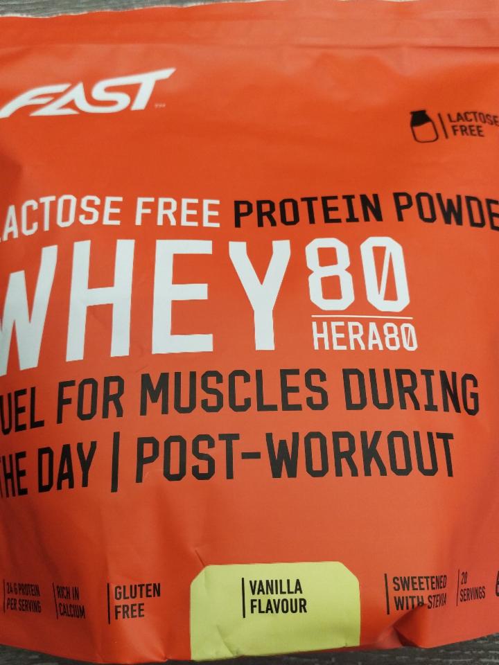 Fotografie - Lactose Free Whey Protein Power Hera 80 Vanilka flavour Fast