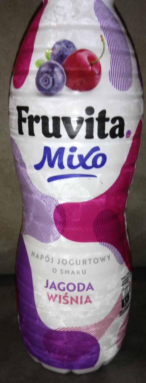 Fotografie - Napój jogurtowy o smaku jagoda - wiśnia FruVita mixo
