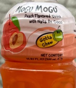 Fotografie - Peach flavored drink with Nata se Coco Mogu Mogu