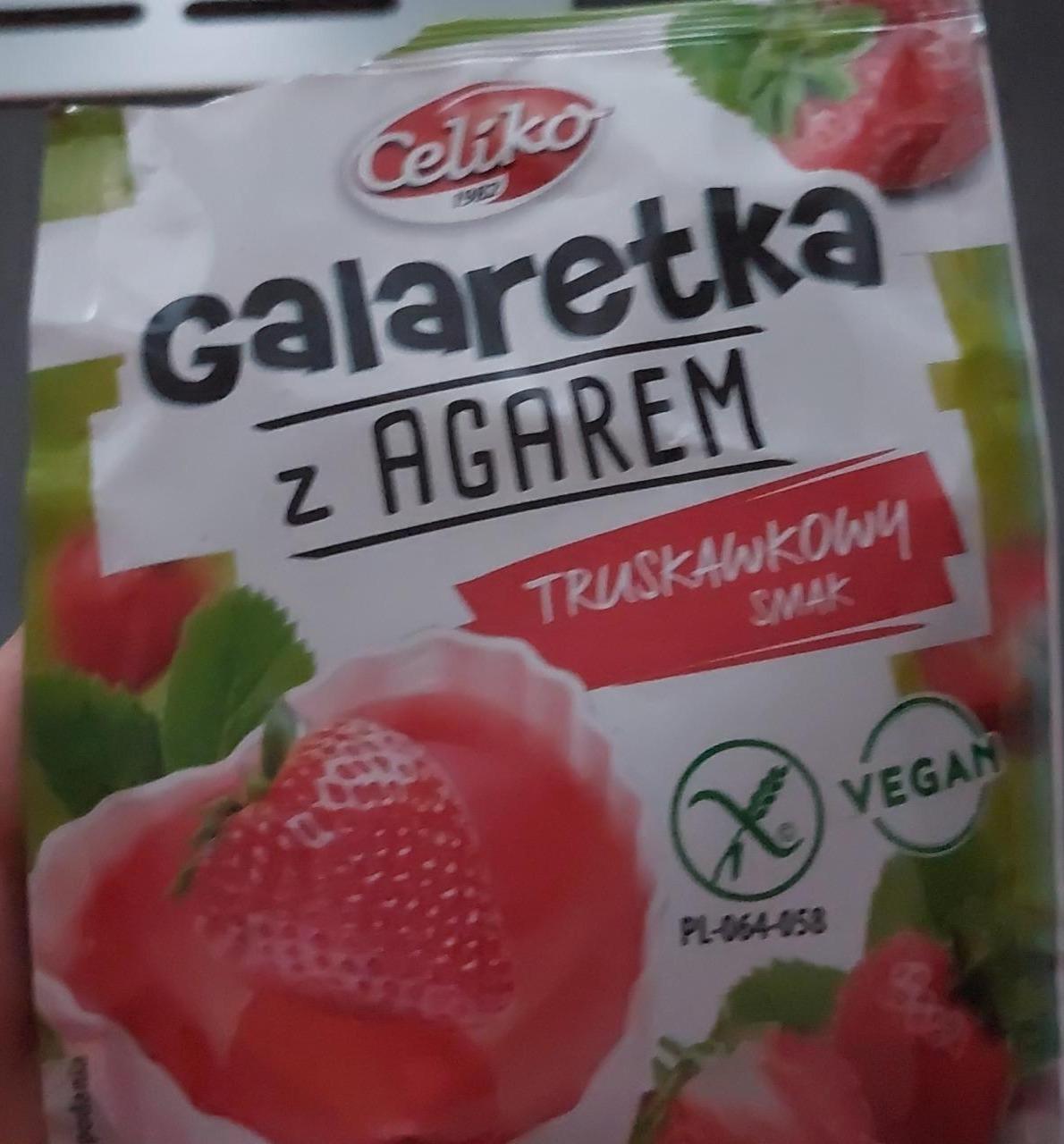 Fotografie - Galaretka z agarem truskawkowy smak Celiko
