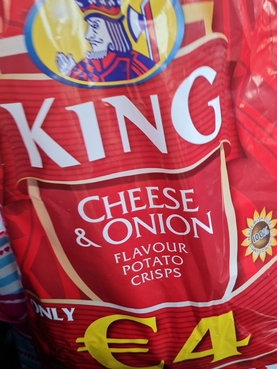 Fotografie - Cheese & Onion Flavour Potato Crisps King