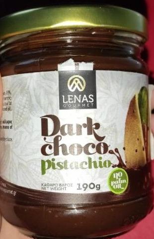 Fotografie - Dark Choco pistachio spread Lenas