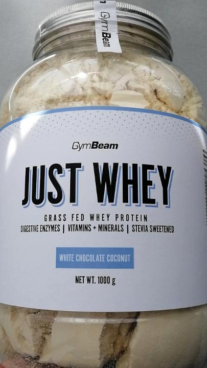 Fotografie - Just Whey white chocolate and coconut GymBeam