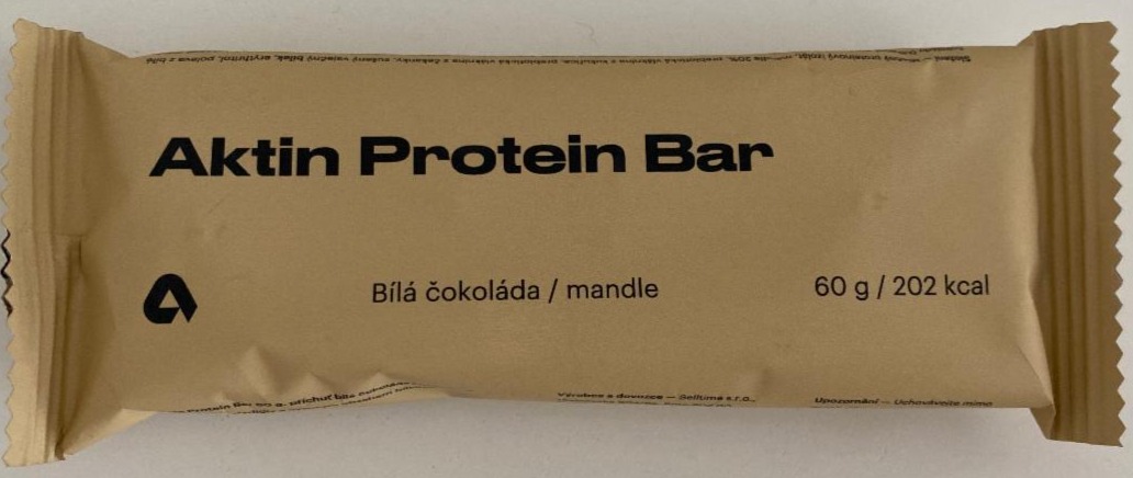 Fotografie - Protein Bar bílá čokoláda mandle Aktin