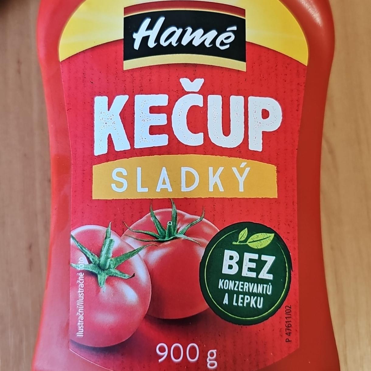 Fotografie - Kečup sladký bez konzervantů a lepku Hamé