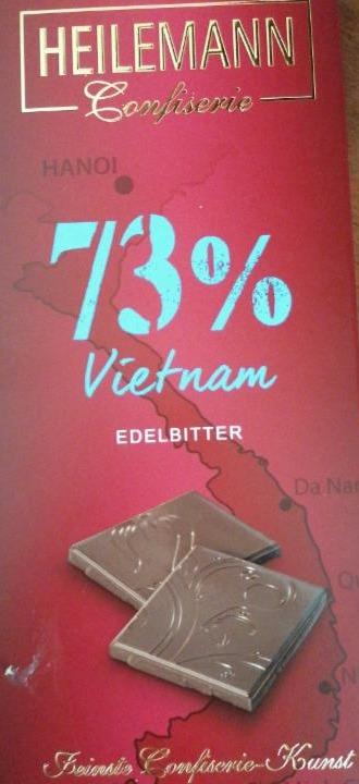 Fotografie - čokoláda 73% Vietnam edelbitter Heilemann