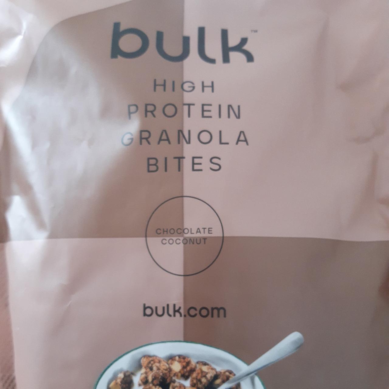Fotografie - High protein Granola bites Chocolate Coconut Bulk