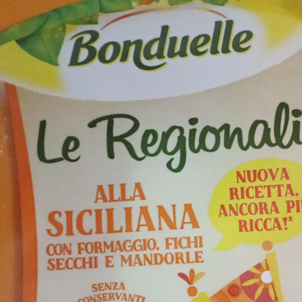 Fotografie - Le Regionali alla Siciliana con Formaggio, Fichi Secchi e Mandorle Bonduelle