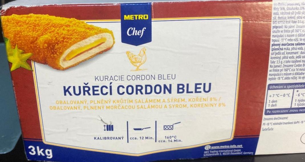 Fotografie - kuřecí cordon bleu Metro Chef